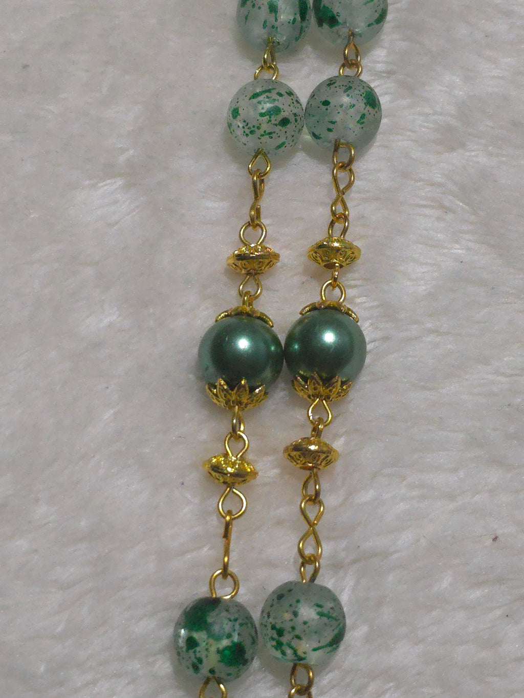 Green Speckled Rosary