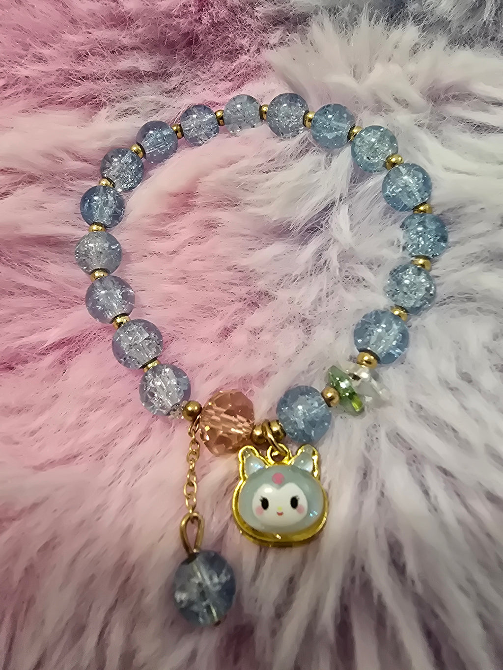 Lt. Blue Crackle Kuromi