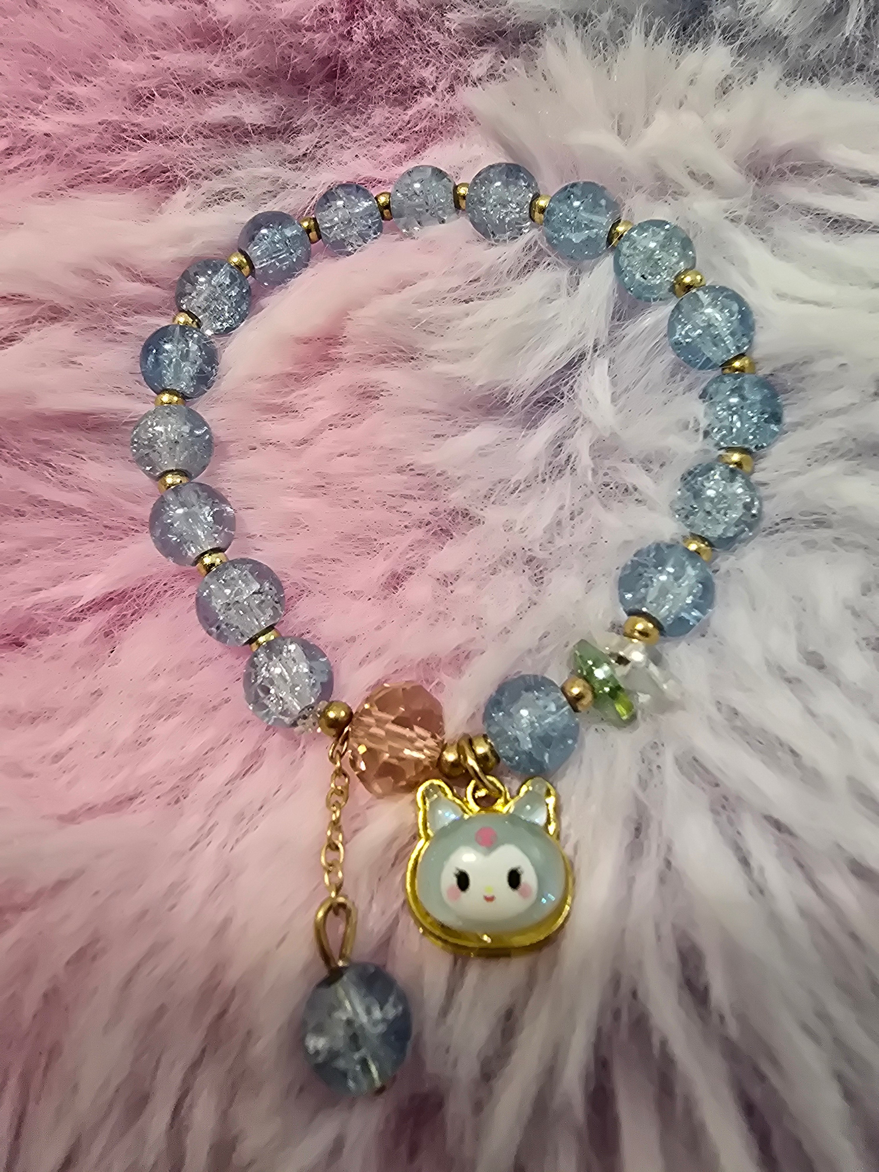 Lt. Blue Crackle Kuromi