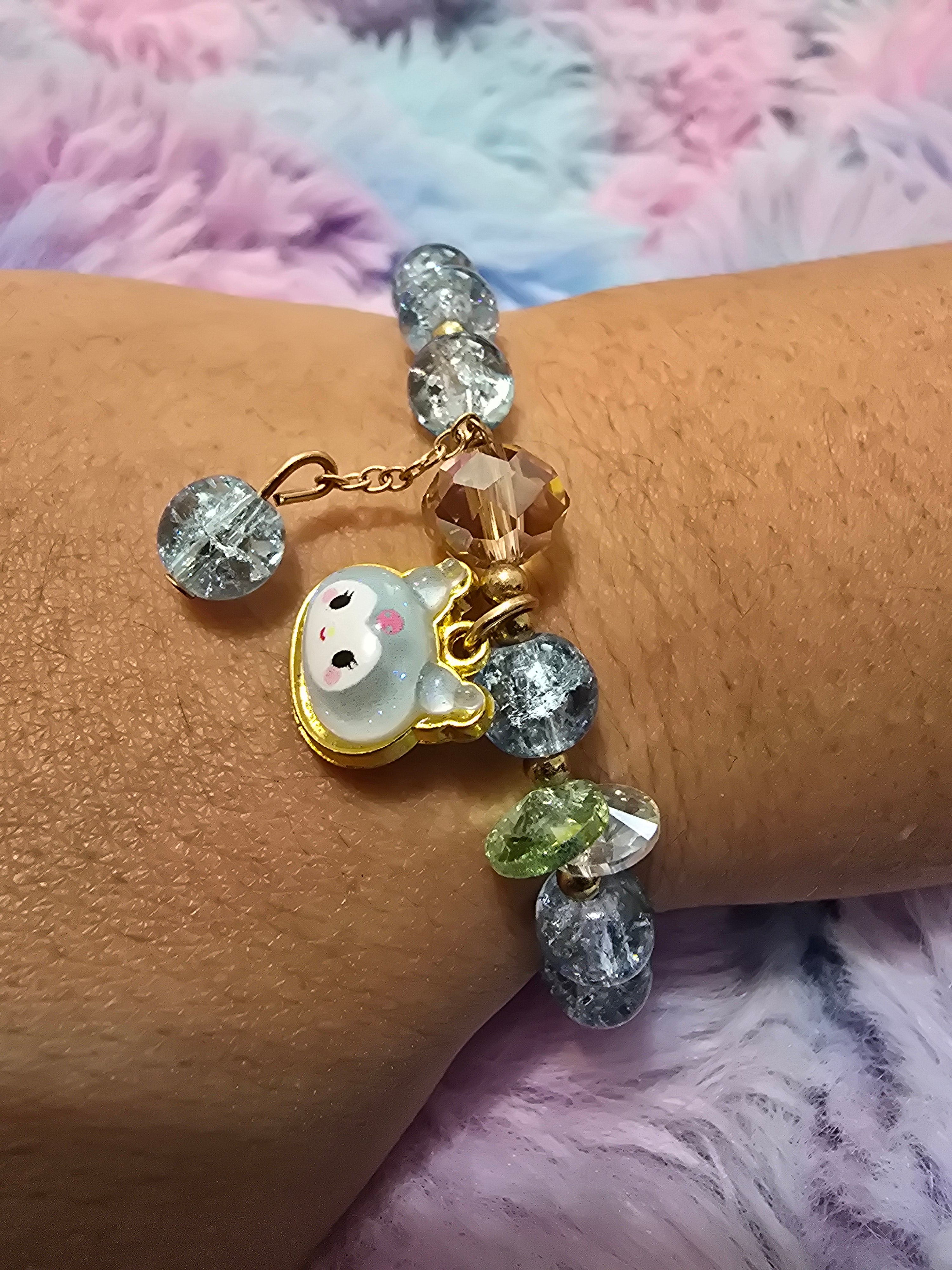 Lt. Blue Crackle Kuromi